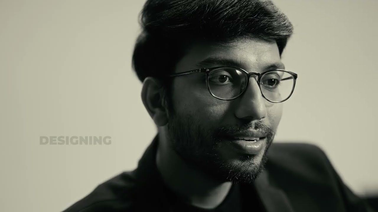 Sashank, NxtWave’s co-founder, in a black-and-white interview frame