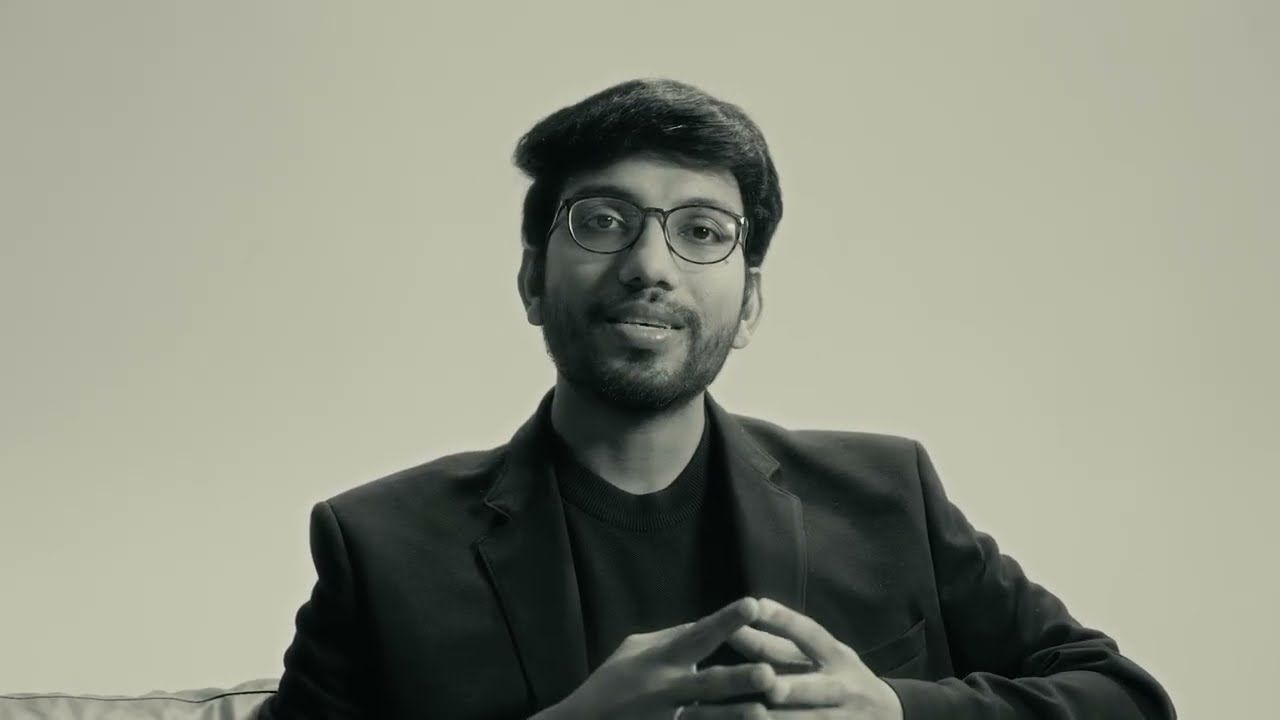 NxtWave co-founder Sashank, in black and white